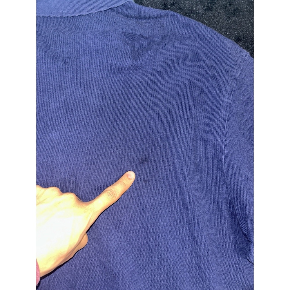 Polo Ralph Lauren Navy Blue Polo Shirt Red Pony Classic SS Mens Size XLT Preppy - Picture 8 of 9